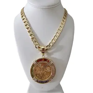 Valdiviajewery #1767 Centennial Necklace and Pendant in 14k Gold Laminated High Quality