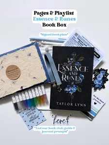 Essence and Runes Book Box - Signed Bookplate, Curated Playlist, Bookish Merch, Stickers, Bookmark, Digital Backgrounds & More
