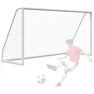 Segawe 12x6FT Soccer Goal for Backyard, Portable Soccer Net with Professional 68mm UPVC Frame, All-Weather Resistant Posts for Outdoor Training & Match Play