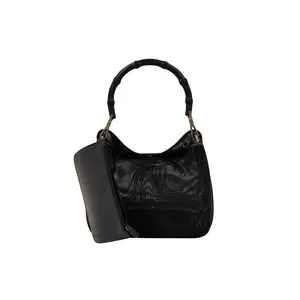 Pre-owned GUCCI Nylon Backpacks Mesh Bamboo Handbag (2260000910626)