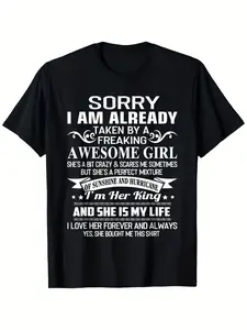 Sorry But I'M Already in a Relationship with an Incredibly Amazing Girl This T Shirt for Both Men And Unisex Features a Casual Round Neck Design Suitable for All Seasons Made from Slightlyhappy Mother Day Shirt for Mom Best Mom Ever Graphic Tee Gift