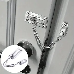 Home Door Lock Anti-Theft Chain, Safety Door Chain, Home Office Security Latch, 1 Pair, Durable & Reliable Protection