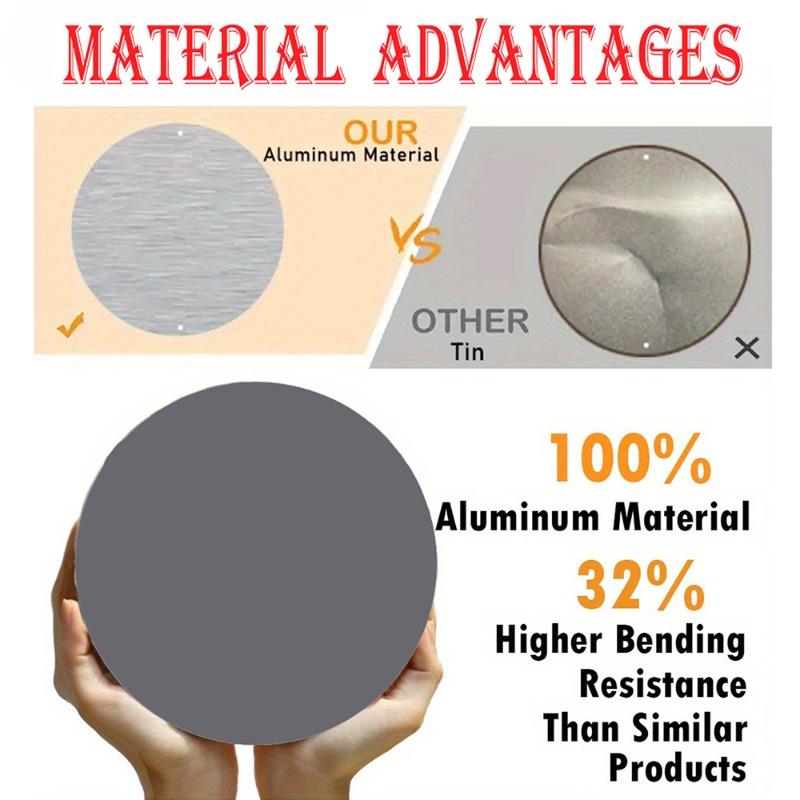 Vintage Book Coffee Life Magic Aluminum Wall Art Sign Round 7.87x7.87 Inch 2D Flat Single Piece with Pre-Drilled Holes for Home Decor