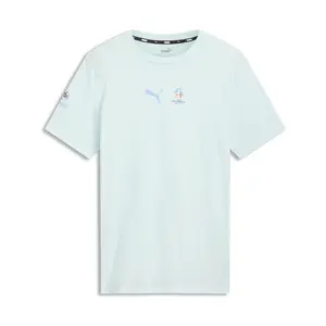 PUMA Mens Conmebol Copa Argentina Graphic Crew Neck Short Sleeve Casual Tops Casual - Blue