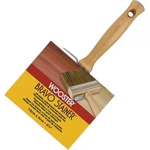 Wooster Brush Company F5119 5.5 in. Bravo Stainer Bristle & Polyester