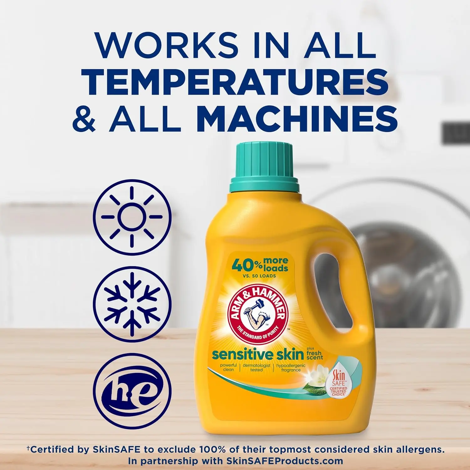 ARM & HAMMER Sensitive Skin Liquid Laundry Detergent