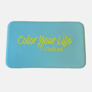 Misty Blue Silicone Zipper Clutch Bag