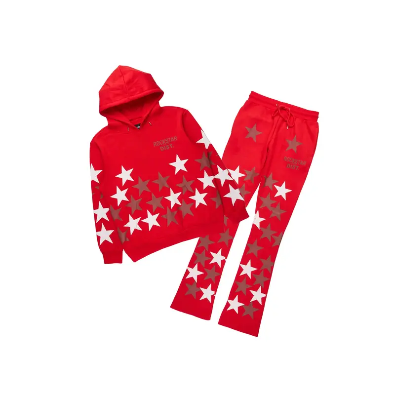 Hellstar レッド フレイム パーカーセット conjunto hellstar rojo - TikTok Shop