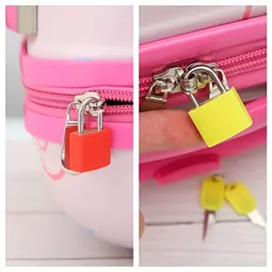 Set of 3 Colorful Small Copper Locks, Home Cabinet Luggage Drawer Padlock, Baggage Lock Dormitory Backpack Computer Case Tool Box