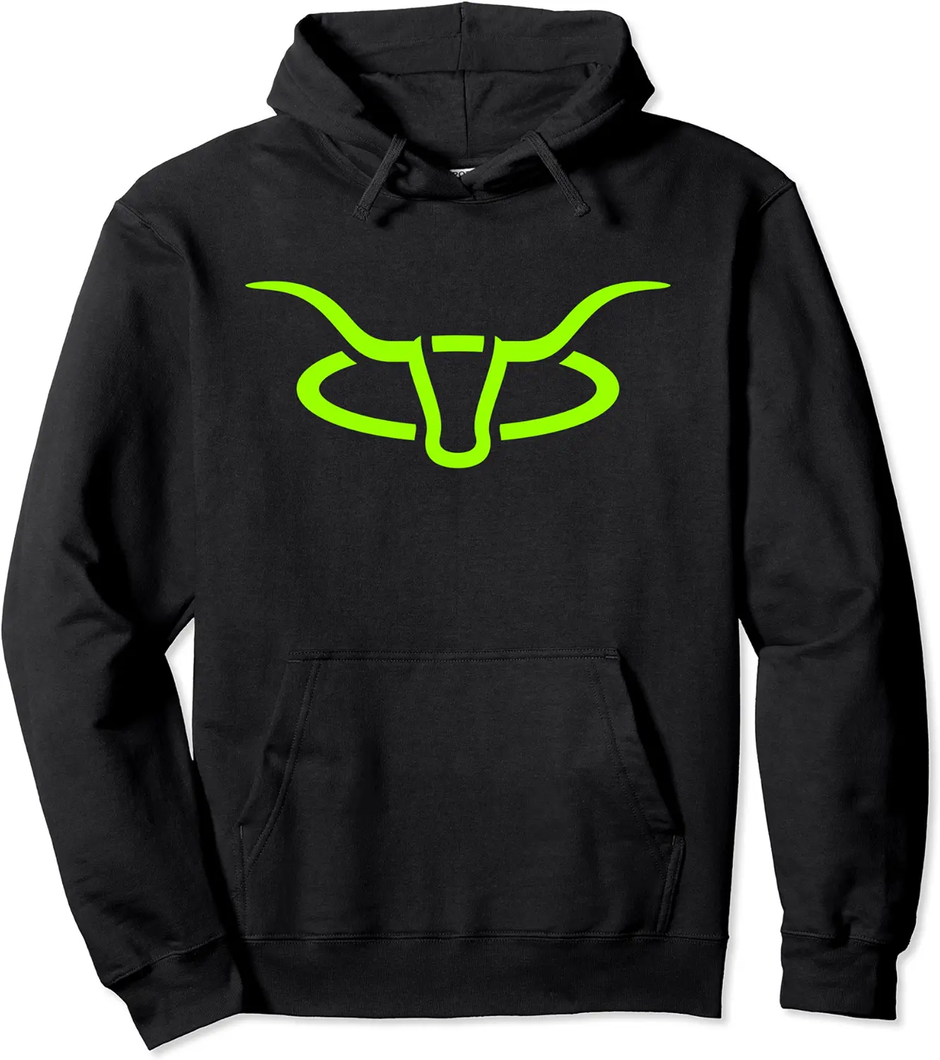 CCR Original Fort Worth Longhorn Rodeo Green Logo Pullover Hoodie - Hannahgu Shop 98B0D8GB7FJZ