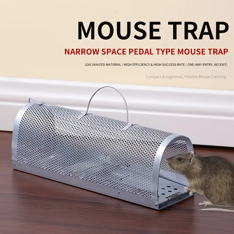 Heavy-Duty Metal Rat Trap & Rodent Device - Multi-Catch Trap Cage ...