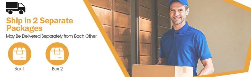 COSTWAY Propane Patio Heater with Wheels, 42000-50000 BTU Outdoor Heaters for Patio with Shelf Tabletop, Stainless Steel Burner, Auto Shut Off & Tip-Over Protection, Portable Patio Heaters for Outdoor Use