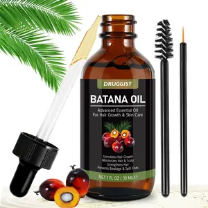 DRUGGIST Batana Oil - 30ml | Nourishing & Strengthening Hair Oil for Men & Women, Promotes Hair Growth, Thickness & Repairs Damaged Hair, Moisturizing Formula for Dry Scalp & Hair, Suitable for All Hair Types