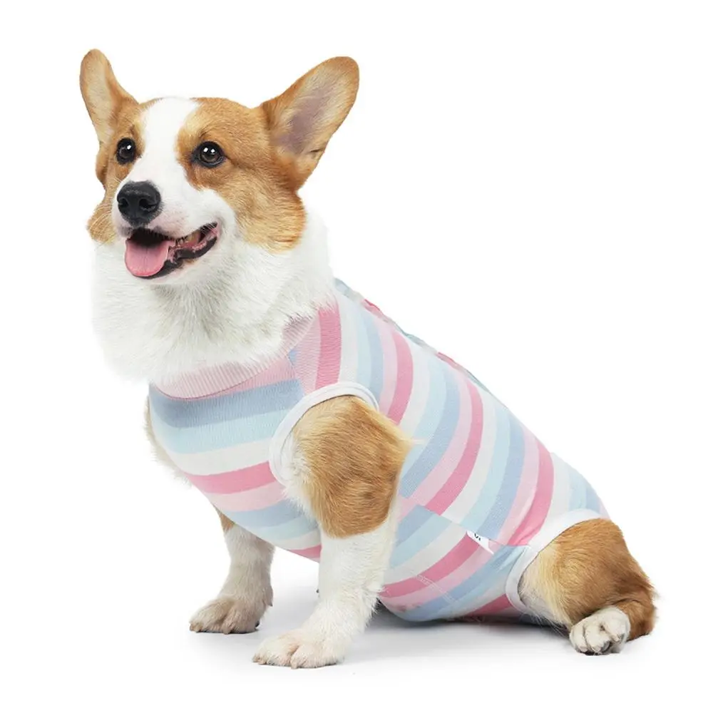 Pet Recovery Suit, High Elasticity Pet Surgery Recovery Suit, Pet Clothes for Small and Medium-sized Dogs, Dog & Cat Clothing, Puppy Costume