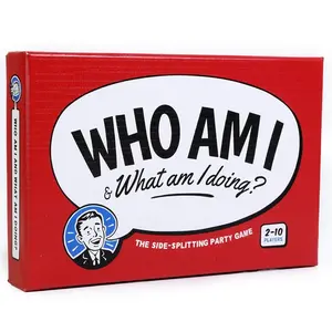 WHO AM I & What am I doing Guessing Game, Fun Family Party Game for 2-10 Players, Interactive Puzzle Game for Home Gatherings, Enhances Language Skills