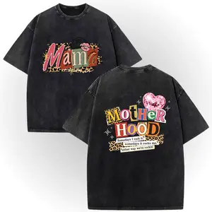 Vintage Wash Mothers Day Mom Tee – 100% Cotton Double-Sided Print, Motherhood, Leopard Print, Colorful Mom Life, Ransom Letter. Lovely Gift For Mom Wife # TikTokMadeMeBuyIt # GiftIdeas # GiftForHer