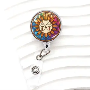 Vintage Esquie Badge Reel, Clair Obscur Expedition 33 ID Holdder, Badge Reel Style Gamer Gift, Gift For Fan/Her/Him, Badge Reel