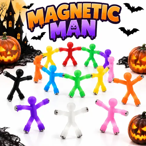 20-Piece Magnetic Toy Set, Colorful Creative Fridge Magnets Cute,Buildable Fidget Toys for Fun Decoration on Fridges, Doors and Office
