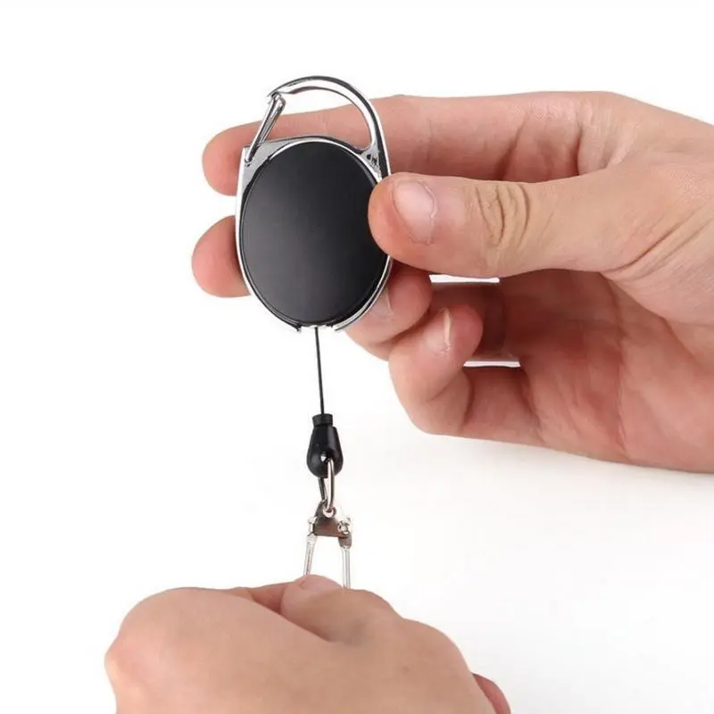 Retractable Keychain Roller, Quick Release Spring Clip, Portable Fishing Accessory For Outdoor, Flyfishing, Solocamping, picnicaesthetic, Lightweight Keychain