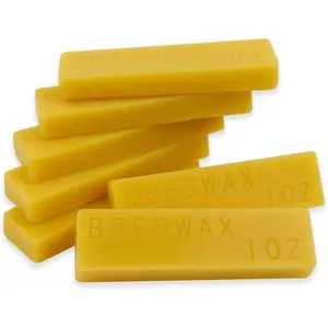 Beeswax Bars 7oz,1oz for Each Beeswax Bars,Pack of 7, Grade