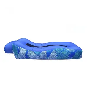 Compact Pump-Free Inflatable Lounger, Outdoor Inflatable Sofa, Waterproof, Air Leakage-Proof Design, Single Portable Air Cushion