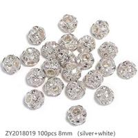 #140 (8mm 100pcs) Sliver ZY2018019