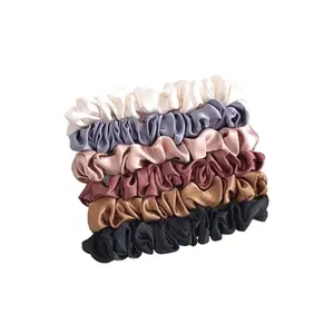 Solid Color Scrunchie, Casual Simple Hair Tie, Heatless Styling Tool for Women & Girls, Minimalist Headwear Suitable for Thick Hair, Fashionable Hair Accessories, Wavy Curly Scrunchies