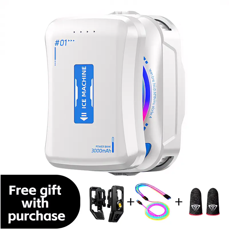 Magnetic Semiconductor Mobile Phone Cooling Station - Rechargeable Compact USB & Mobile Fan with AI Temperature Control for Gaming, Rechargeable Compact Usb & Mobile Fans