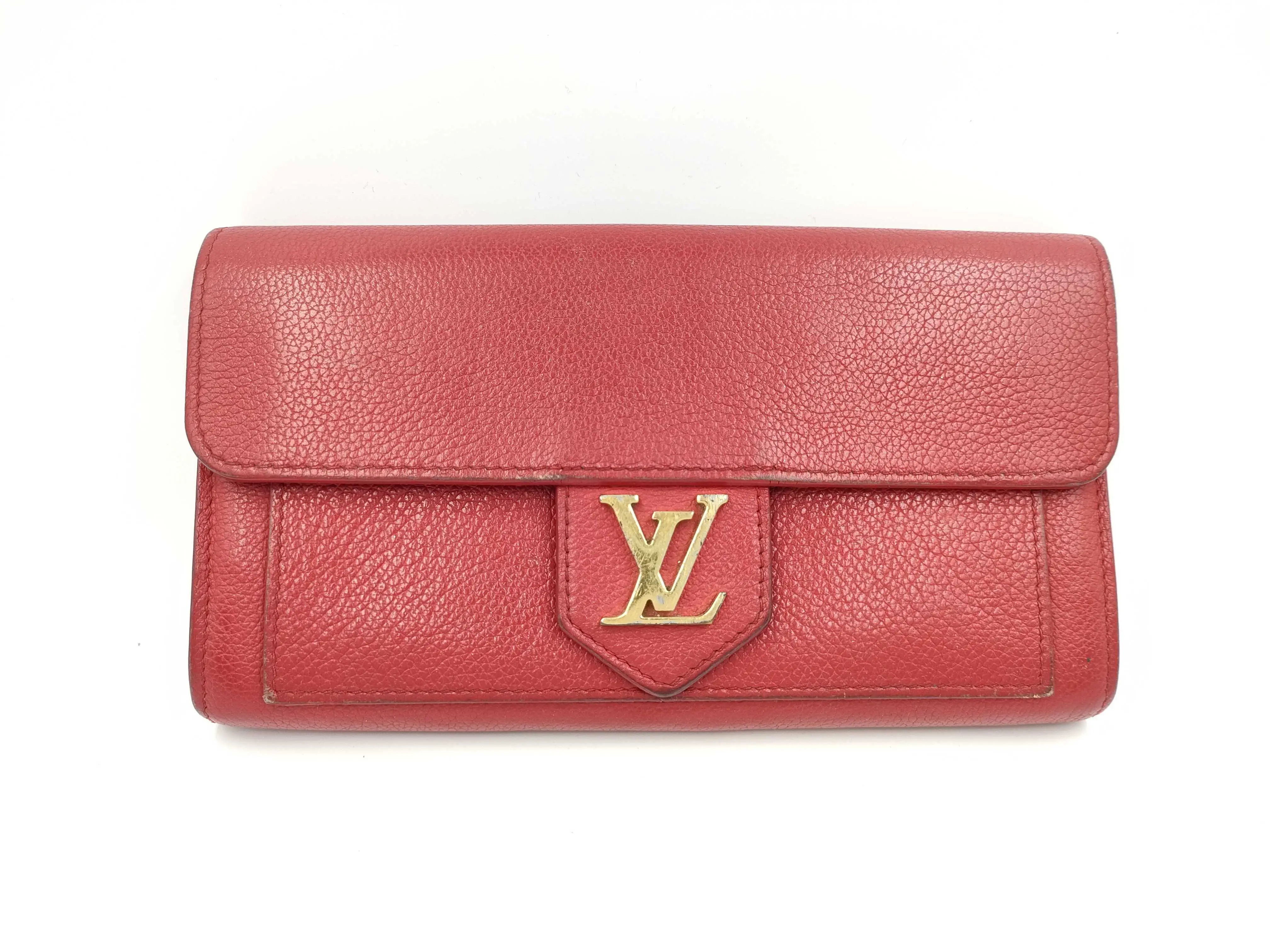 Pre-owned Louis Vuitton PVC Shoulder Bags M61277 Lock Me Long Wallet Wallet