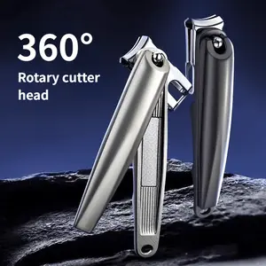 360° Rotating Nail Clipper – Multi-Angle Trimmer for Effortless Cutting – Ergonomic Handle for Smooth Control – Surgical-Grade Stainless Steel Blades – Fingernail & Toenail Grooming