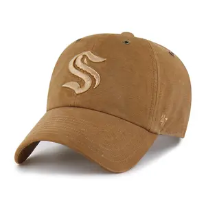 Seattle Kraken '47 Carhartt GD Brown Clean Up Cap