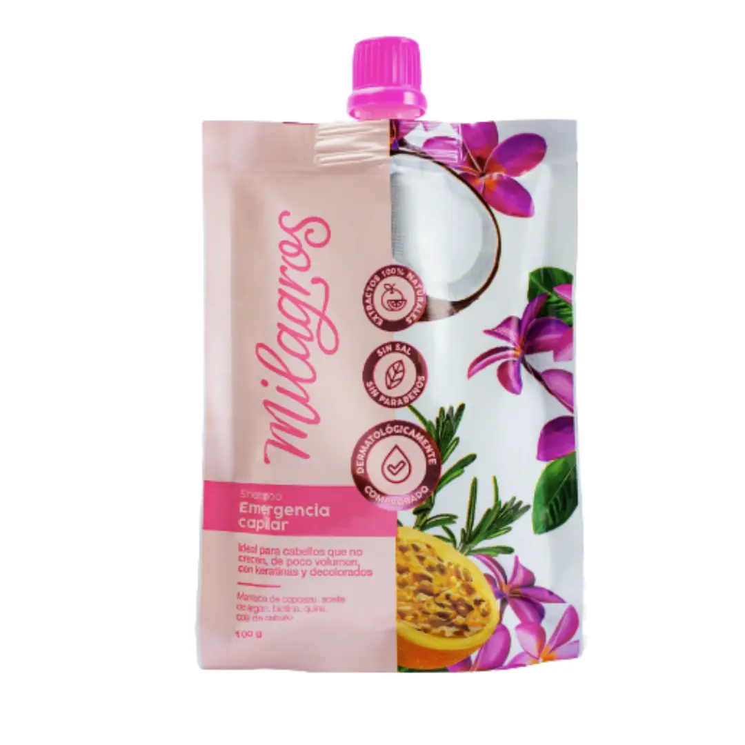 Milagros Haircare Emergency Capilar Cleanser Shampoo - 100g Travel Size, Gentle Liquid Formula for Damaged & Bleached Hair, Hydration Restoration, Anti-Hair Loss Nourishment, Cleansing, Nourishing, Edge Control