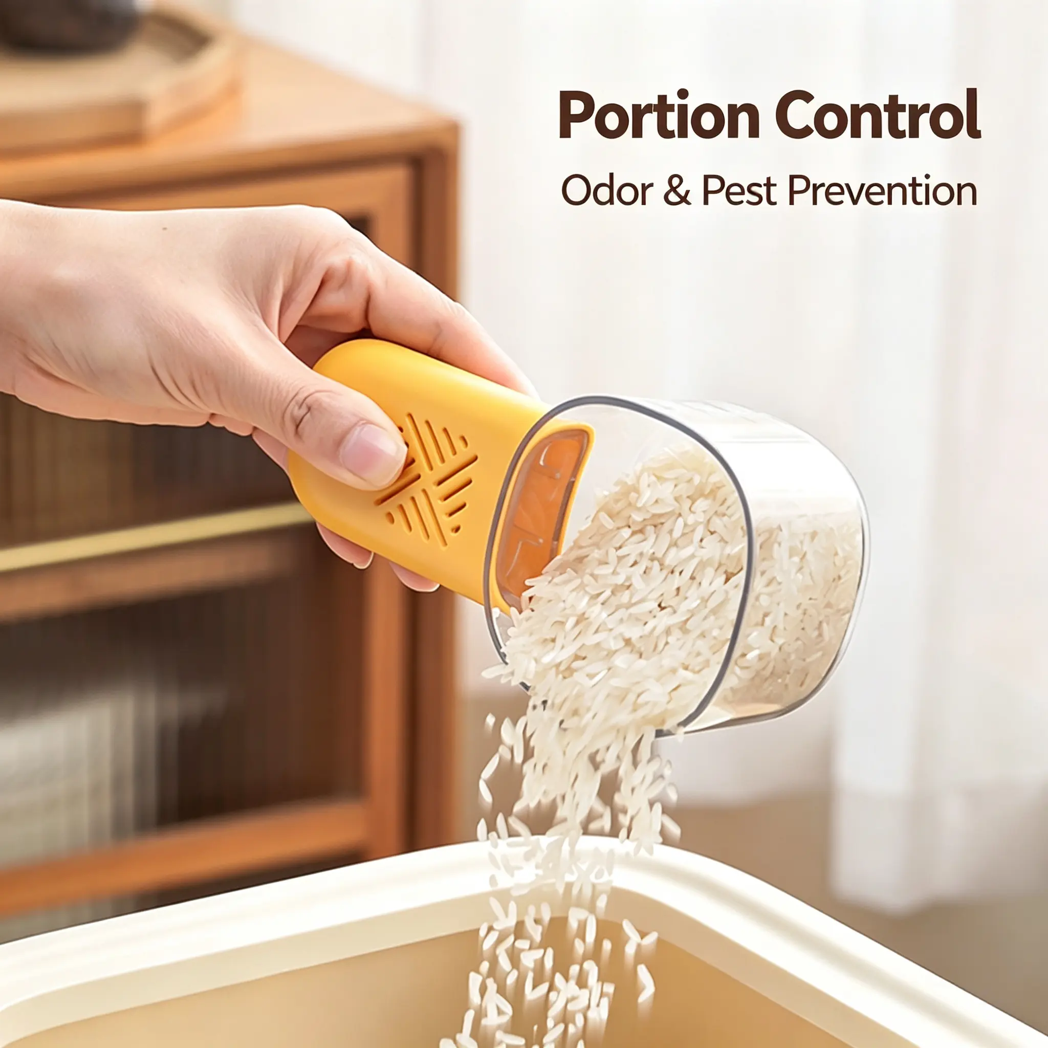 Rice Measuring Cup Portion Control Kitchen Gadgets | Measuring Spoon for Baking Home Meal Prep Restaurant Apartment Bakery Camping