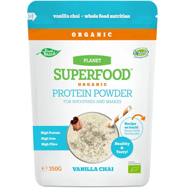 Planet Superfood - Protein Powder Organic Vanilla - Case Of 6-10.6 Ounces
