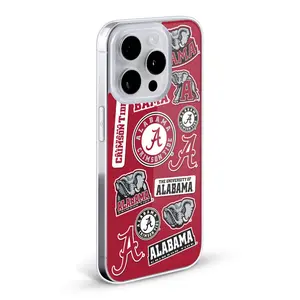 Head Case Designs University Of Alabama UA The University Of Alabama Art Collage Soft Gel Case for Apple iPhone 11 Pro Max & MagSafe