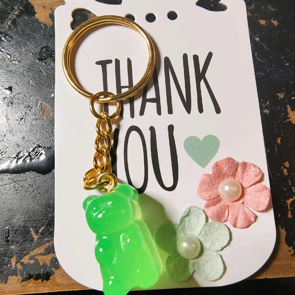 Glow in the dark Resin Keychains