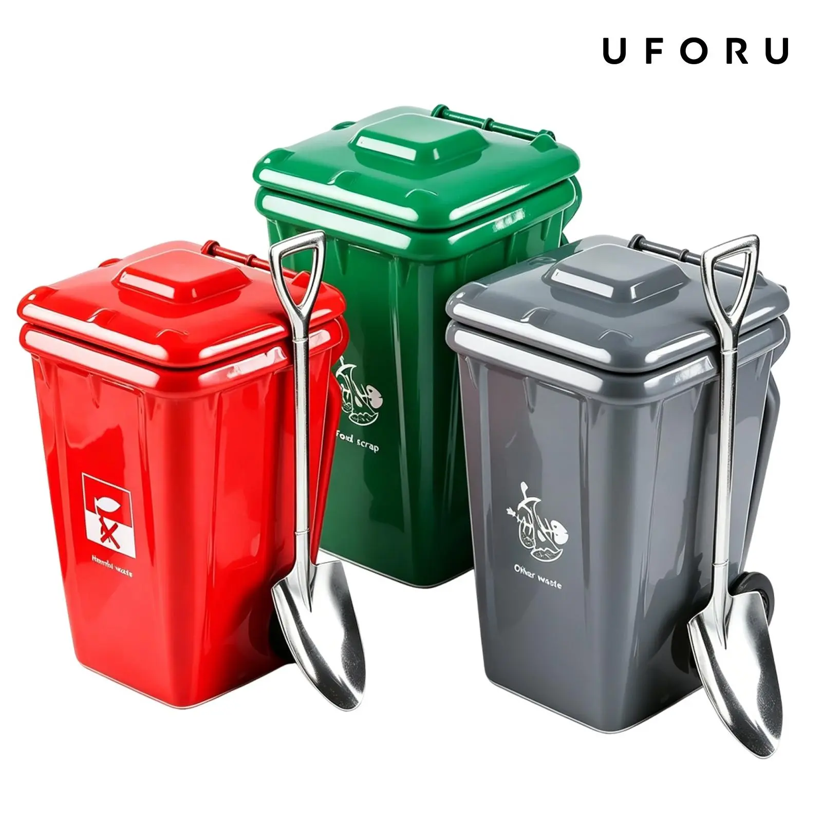 UFORU Trash Can Cup - Fun Creative Ceramic Drinkware, No Electricity Needed, for American Coffee, Hot Tea, Kitchen & Home Essentials