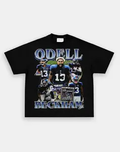 ODELL BECKHAM JR -GIANTS TEE, Retro Football Shirt ,Football Shirt Christmas Gift Unisex, Football 90s Vintage Fan Gift,football American Graphic Vintage, Gift For women And Man Unisex T-shirt