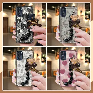 cute Skin-friendly feel Phone Case For MOTO G 5G 2022 soft case protective case Waterproof Bear bracelet Anti-knock Back Cover silicone phone case Dirt-resistant Simplicity