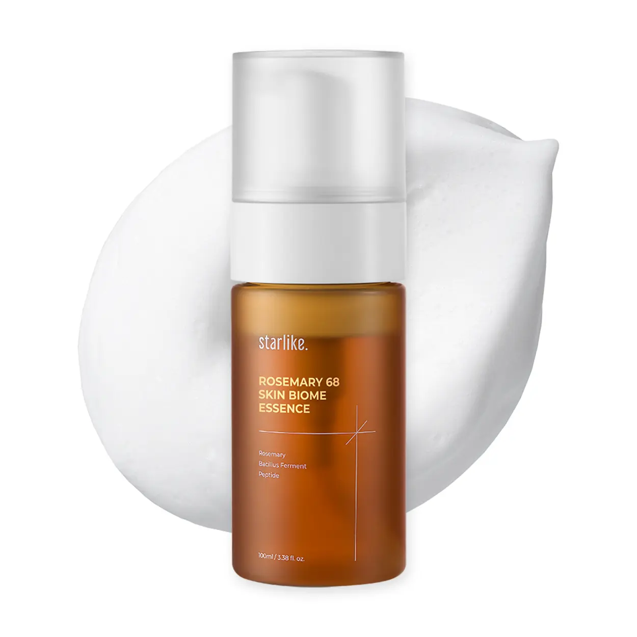 starlike Rosemary 68 Skin Biome Essence for Face | 3.38 Fl Oz | Antioxidant Micro-Bubble Toner | Calming & Soothing for Dull Skin | Niacinamide & Peptides | 68% Rosemary Extract | Korean Skincare