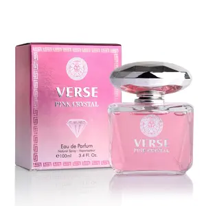 NOVOGLOW Verse Pink Crystal Essential Oil Women's Eau De Parfum - 100 ml Single Item, Long Lasting Fragrance - Pomegranate & Yuzu Top Notes, Peony Bloom, Lotus & Magnolia Base Notes - Rich, Captivating Scent