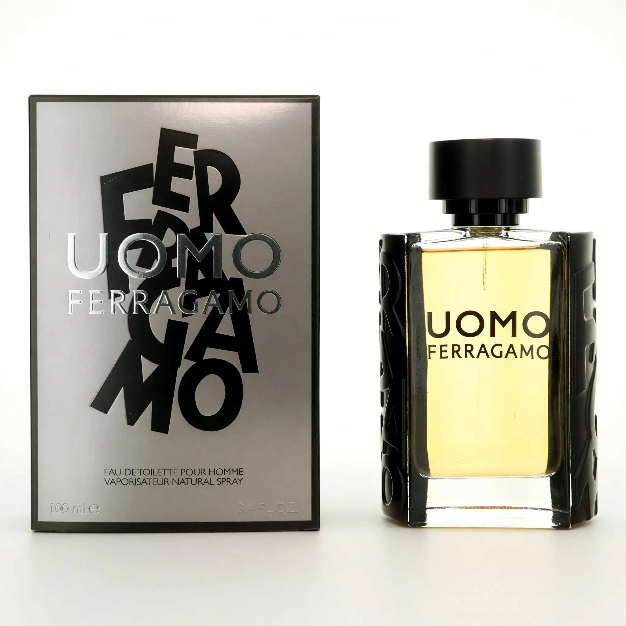Salvatore Ferragamo Uomo Men's Fragrance Regular Edition Eau de Toilette Spray - 3.4 oz, with Gourmand Notes