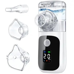 Nebulizer Machine for Adults and Kids, Portable Handheld Mesh Inhaler Ultra-Quiet Rechargeable with Auto-Clean, Fast Mist, Compact Travel Size for Home, Travel and Daily Use