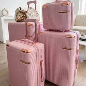 4pcs luggage sets (suitcases for travel) — A Durable Travel Essential,travel essentials Featuring a carry on luggage with wheels