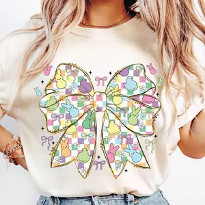 Easter Coquette Bow , Cute Coquette Peeps , Easter , Happy Easter , Easter Bunny , Spring Time , Shirt