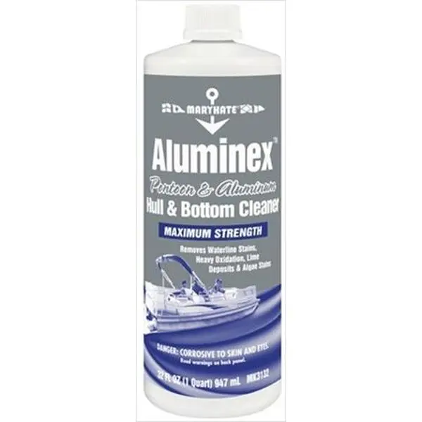 212 MAIN CRC MK3132 Maximum Strength 32oz Liquid Aluminum Hull & Bottom Cleaner - Strong, Easy Cleaning Mild Acid Odor Cleaner for Quickly Removing Heaviest Lime Deposits & Oxidation