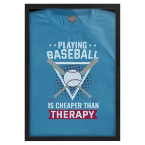 T-Shirt Display Frame | Shatter-Resistant Glass | Folding Board Insert