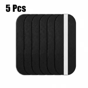 5 Pcs Ceiling Fan Filter Set, Activated Coconut Carbon Air Purifier Pads for Indoor Home Filtration, Easy-Stick Universal Fan Blade Filters to Reduce Dust, Smoke & Dirt, Unscented