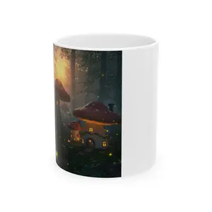 Whimsical Mushroom Forest Ceramic Mug - 11oz & 15oz