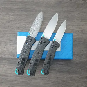 1pc H533/535 folding knife, carbon fiber handle, Damascus steel blade, high-quality fruit knife, pocket knife